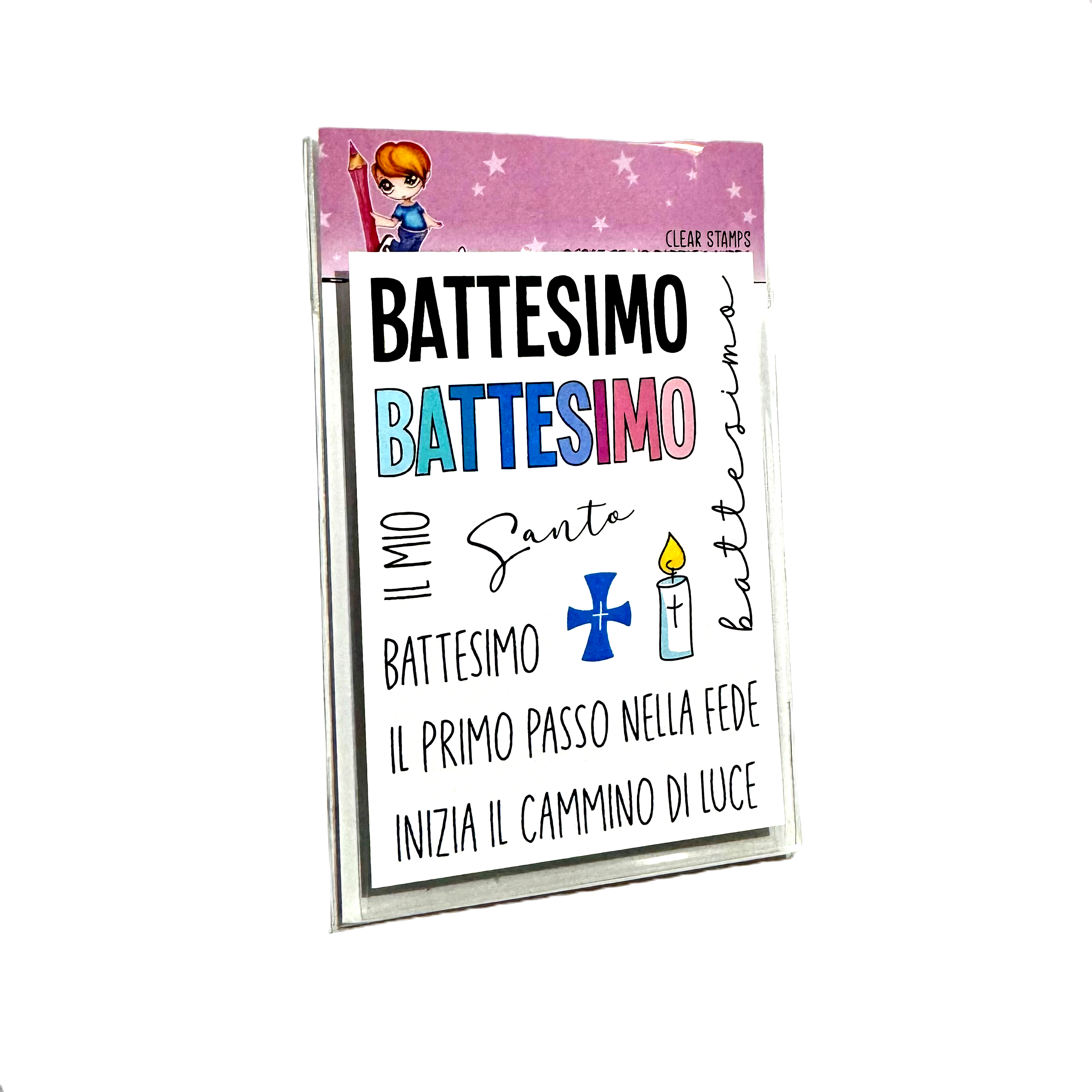 GLIMPS CLEAR STAMPS - GCSA7 26-60 PAROLE BATTESIMO