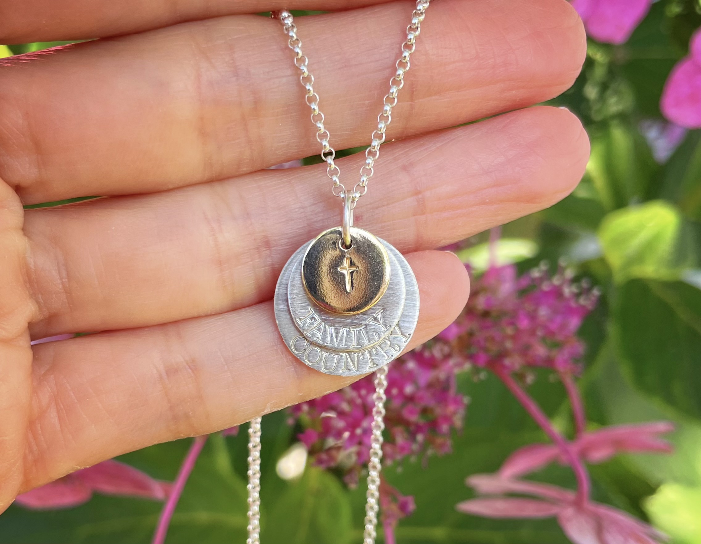 God Family Country Necklace