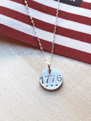 1776 Necklace Silver | Liberty Cottage