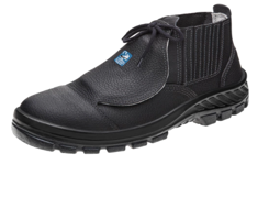 BOTINA FECH LAT ELAS COURO PT C/BICO CA43959 TAM 44