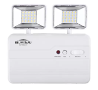 LUMINARIA EMERGENCIA LED 1200LM 5W 2 FAROIS BIVOLT IP65