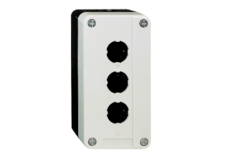 CAIXA;BOTOEIRA;POLIAM;3;FUR;22MM;COR;CINZA;IP65;135MM;70MM;75MM