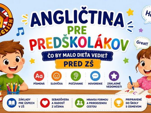 Angličtina pre predškolákov - čo by malo dieťa vedieť pred ZŠ