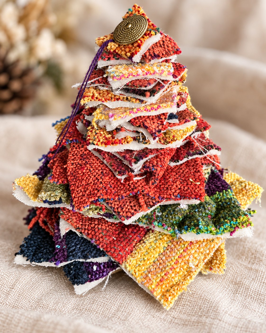 Fabric Scrap Trees — A Creative Use for Your Handwoven Scraps