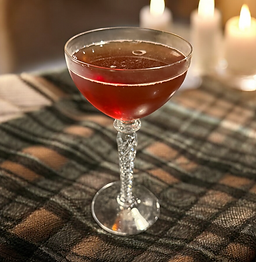 Scotch, Vermouth, Drambuie, Ramazzotti Amaro, Angostura Bitters, Orange