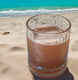 Bourbon, Dry Curacao, Lemon, Grenadine