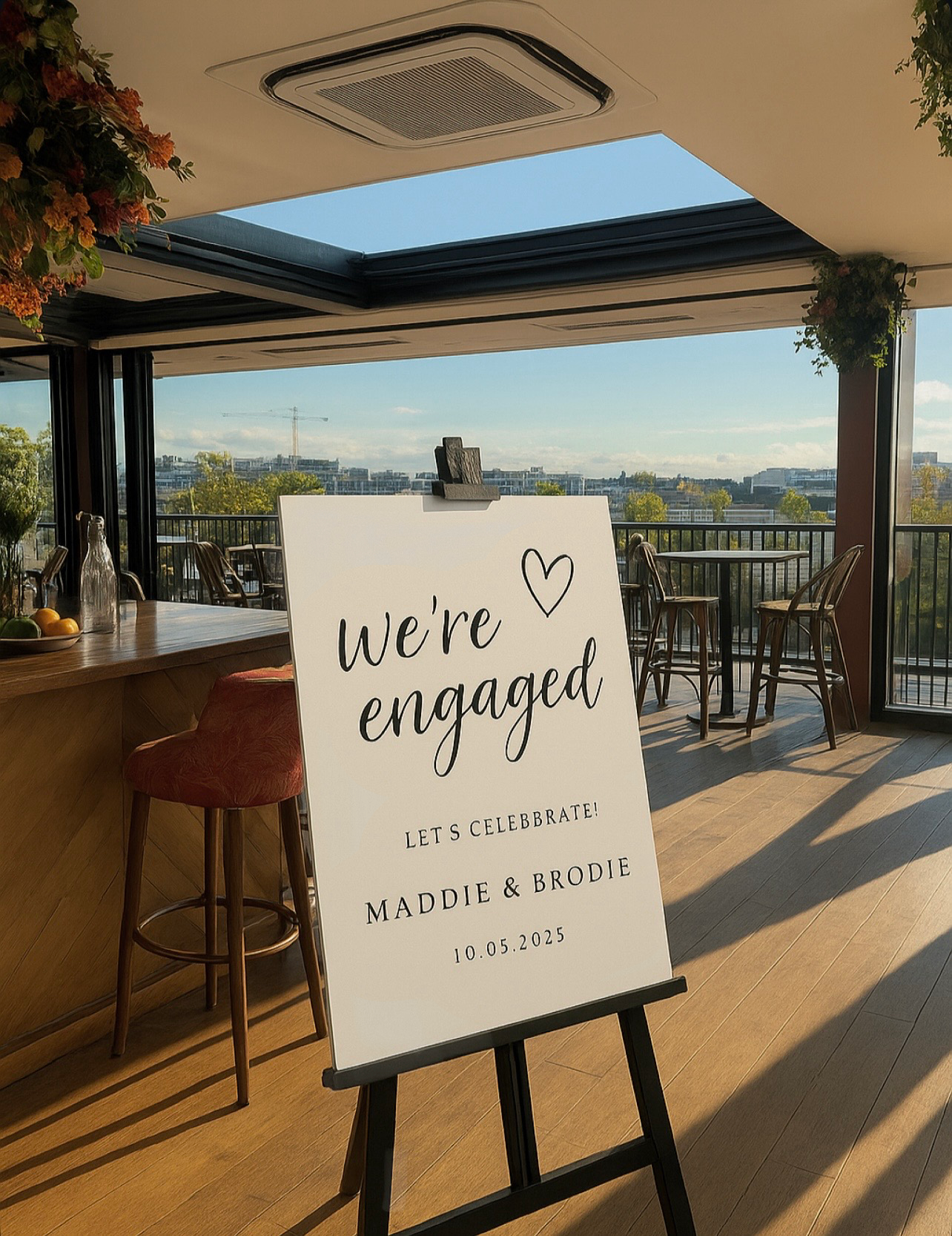 Engagement Party Welcome Sign - A1