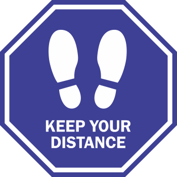 Thumbnail: Keep Your Distance - Solid Octagon (5 per pack)