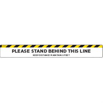 Thumbnail: Please Stay Behind The Line - Stripes Top (5 per pack)