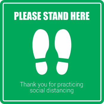 Thumbnail: Please Stand Here - Square Shoes (5 per pack)