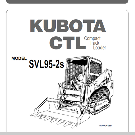 Kubota SVL95-2 Operator's Manual