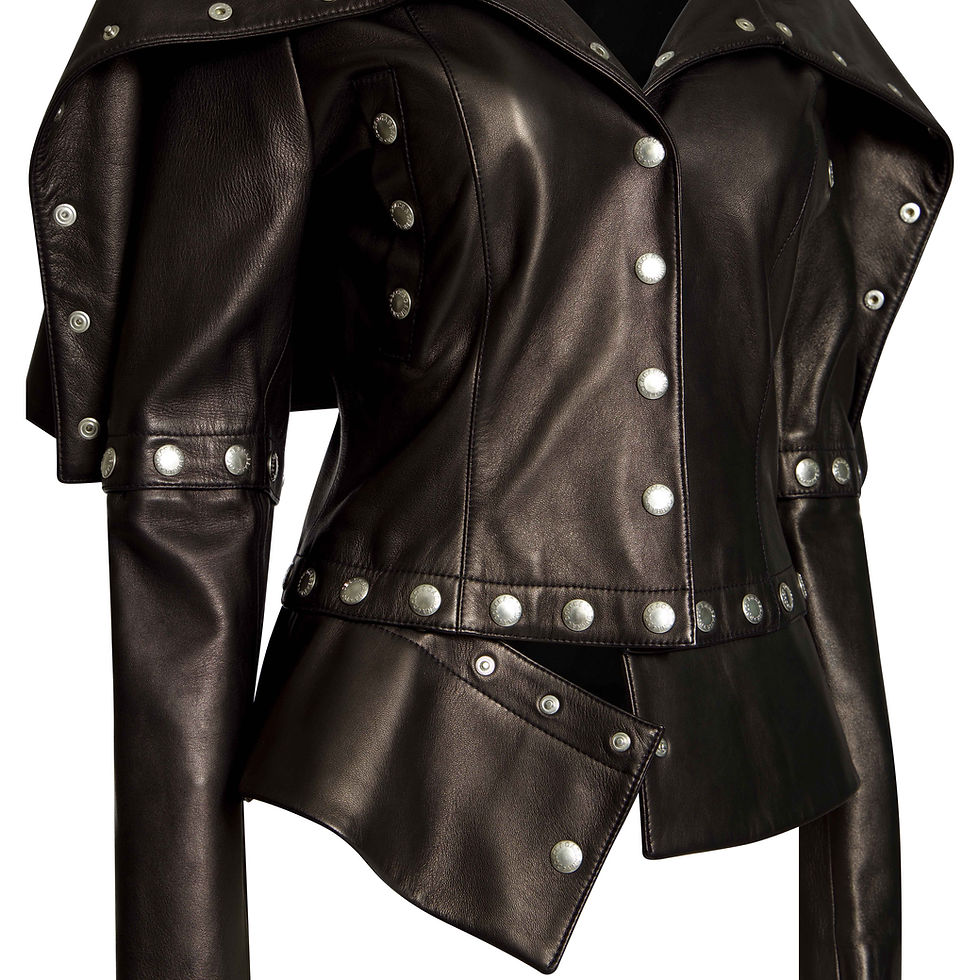 Thumbnail: DOLCE & GABBANA SNAP LEATHER JACKET