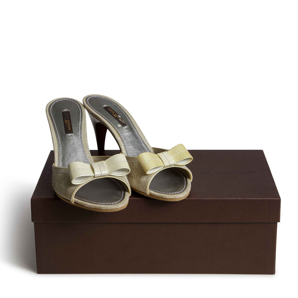 Thumbnail: LOUIS VUITTON MONOGRAM BOW SANDALS
