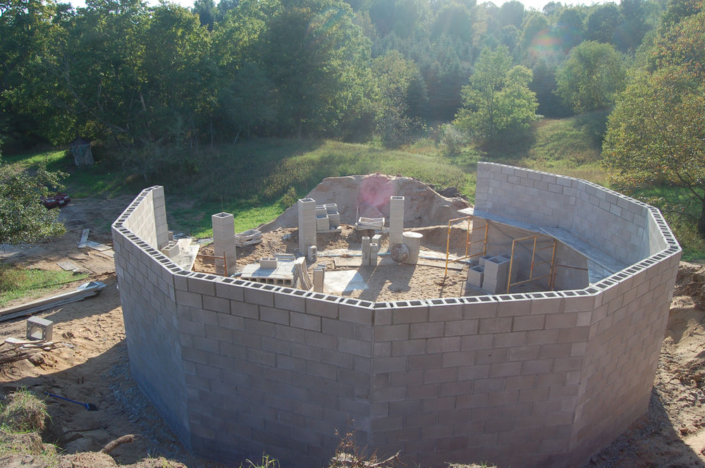 Erecting the Yurt Foundation/Basement!