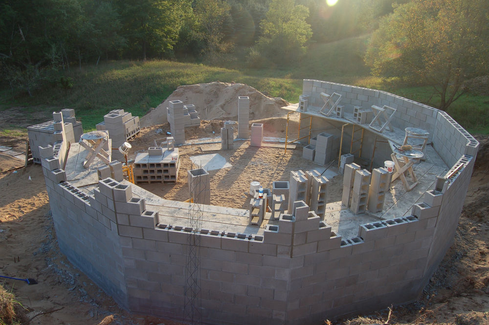 Erecting the Yurt Foundation/Basement!