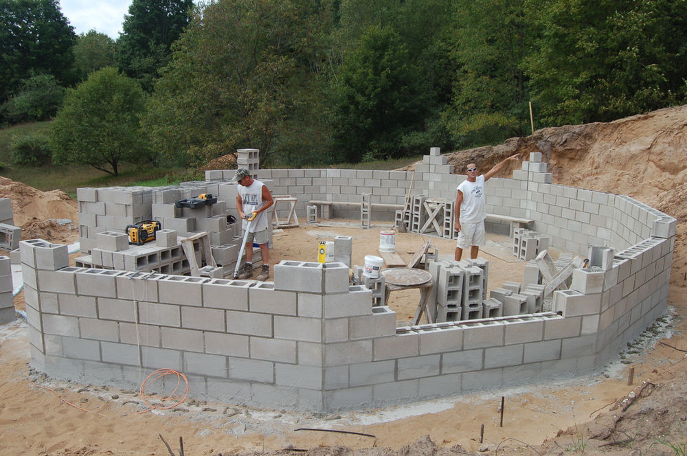Erecting the Yurt Foundation/Basement!