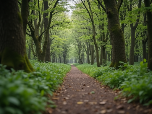 Forest with a path forward