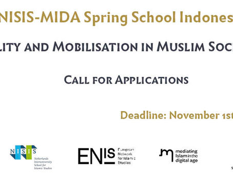 CALL FOR APPLICATIONS - SPRING SCHOOL - Mobility and Mobilisation in Muslim Societies