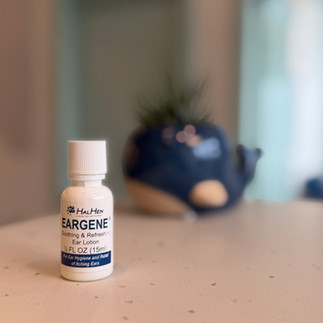 Eargene, a bottle of soothing anti-itch lotion for ears. 
