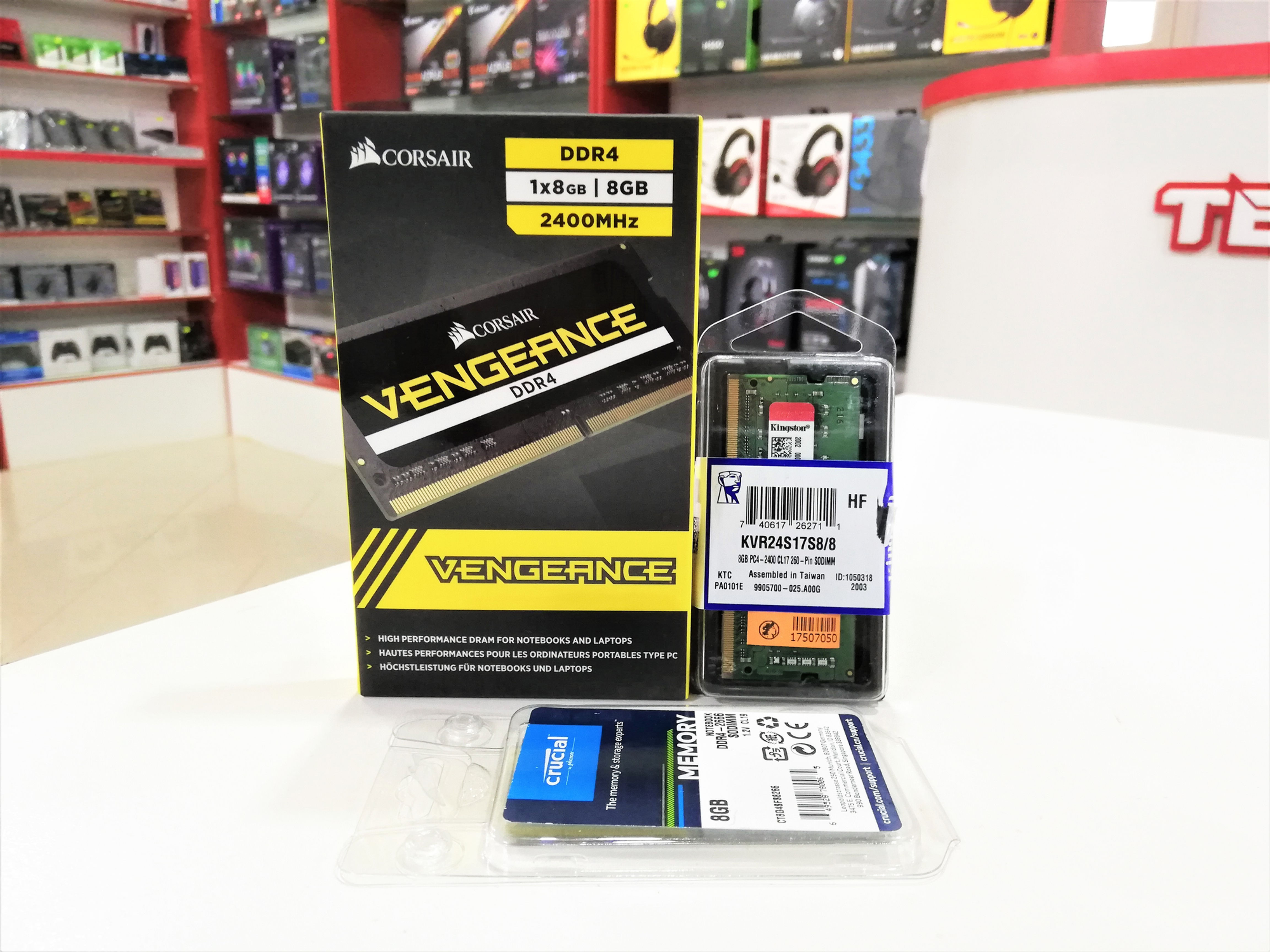 Memoria RAM para notebook 8GB DDR4