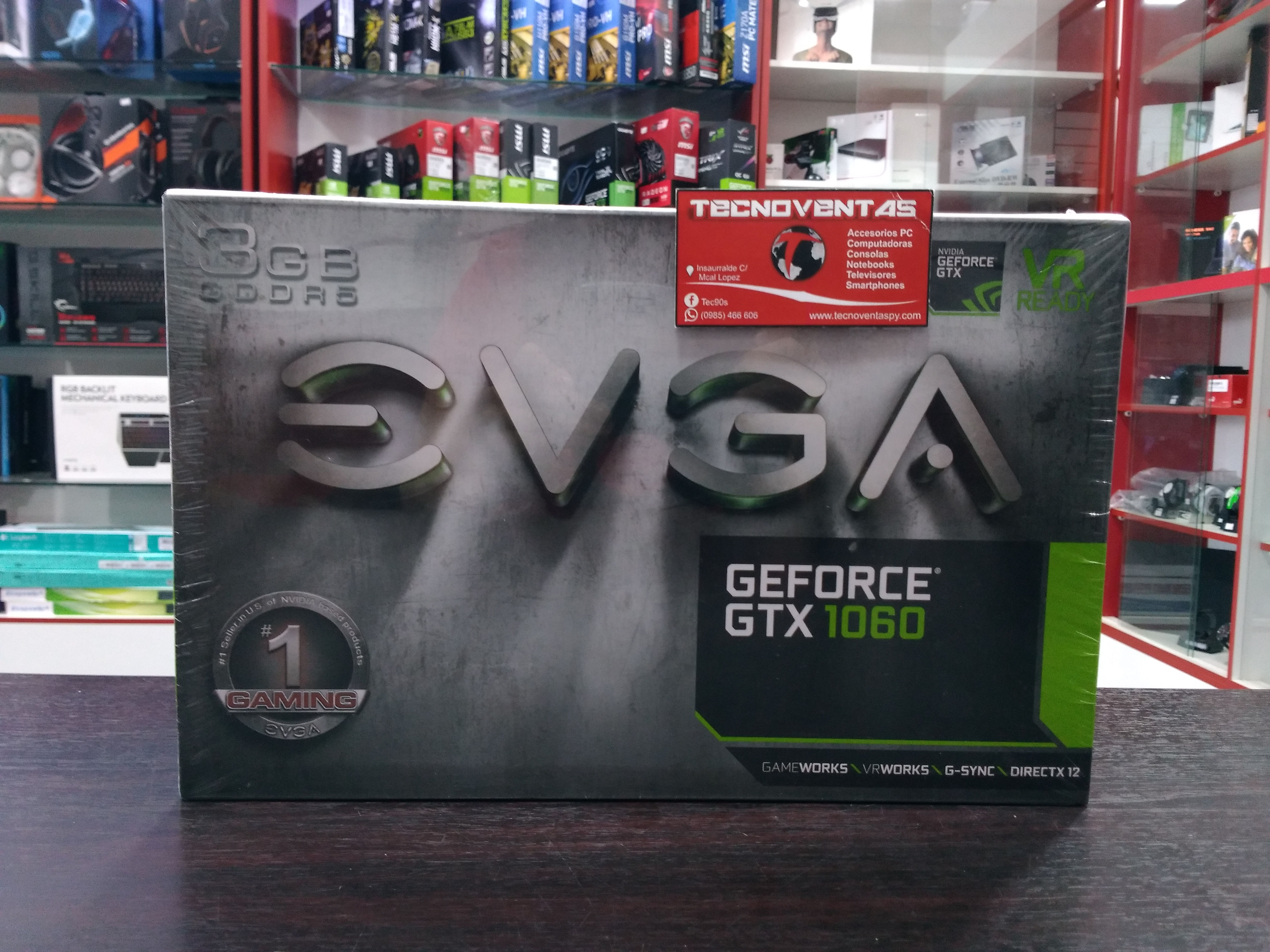 Tarjeta gráfica EVGA GTX 1060 3GB