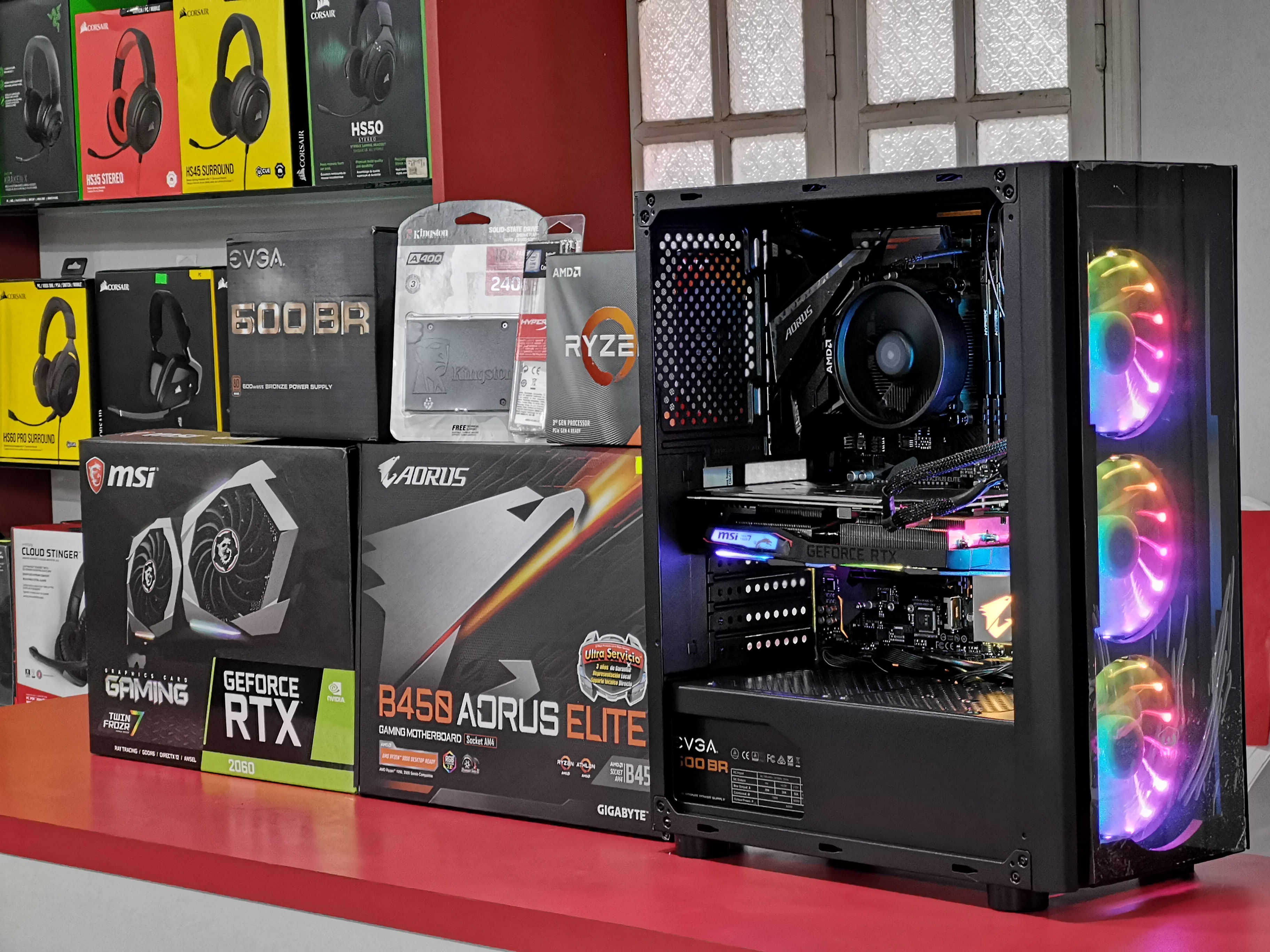 PC GAMING Ryzen 5-3600 + 6GB MSI RTX2060 GAMING TWIN FROZR