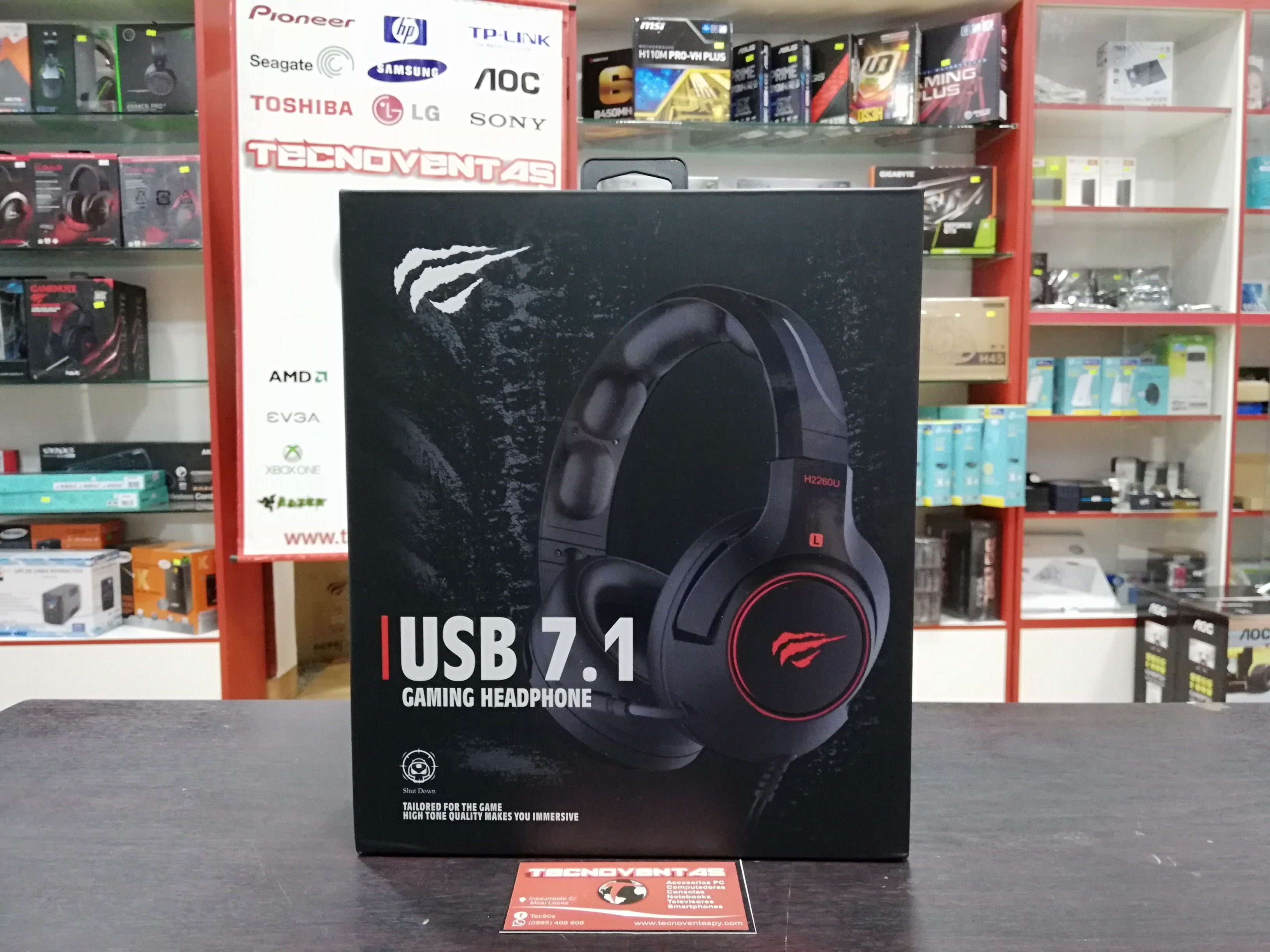 Auricular Gamer USB 7.1 Havit