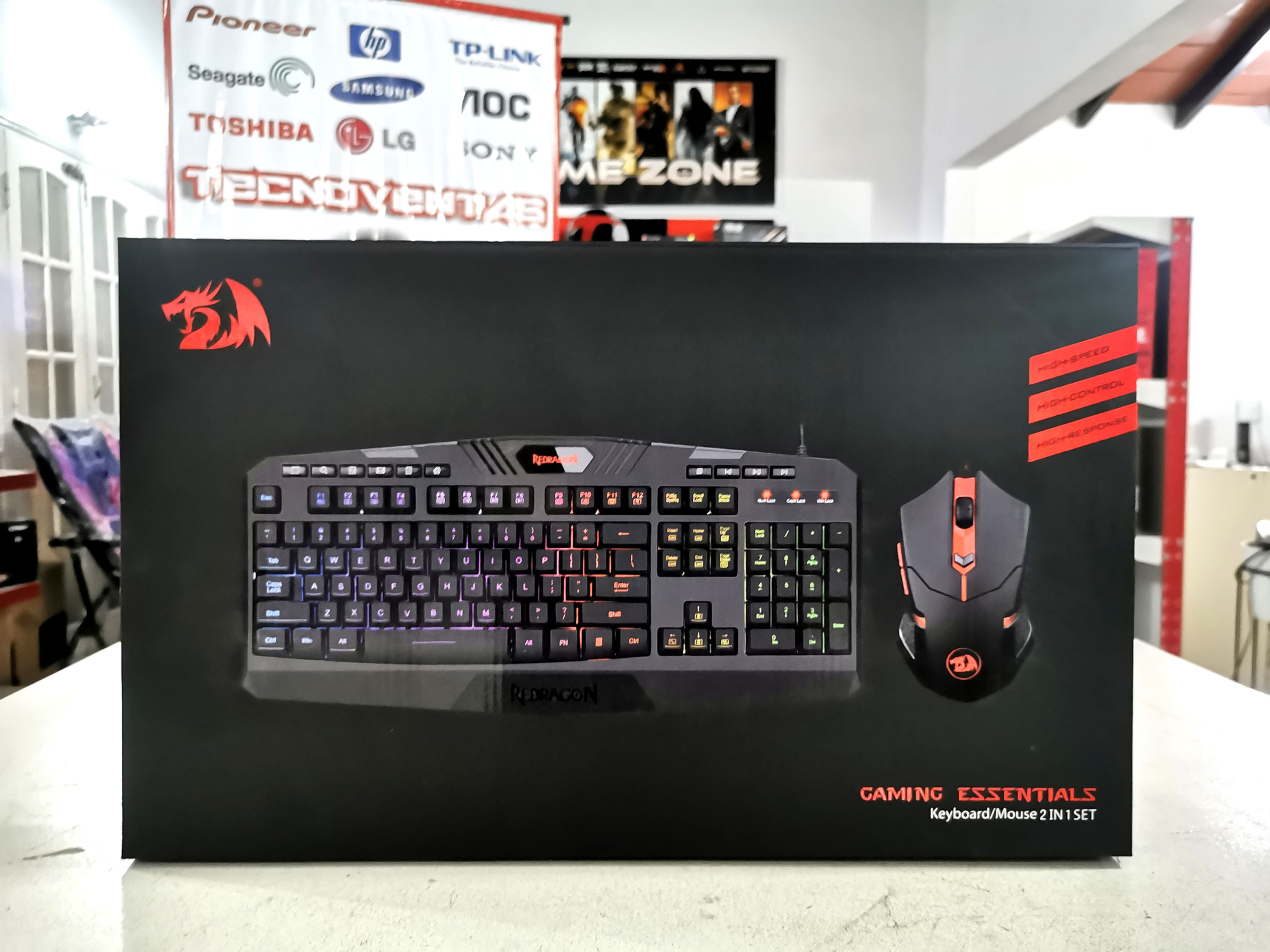 Combo teclado + mouse Redragon S101-3