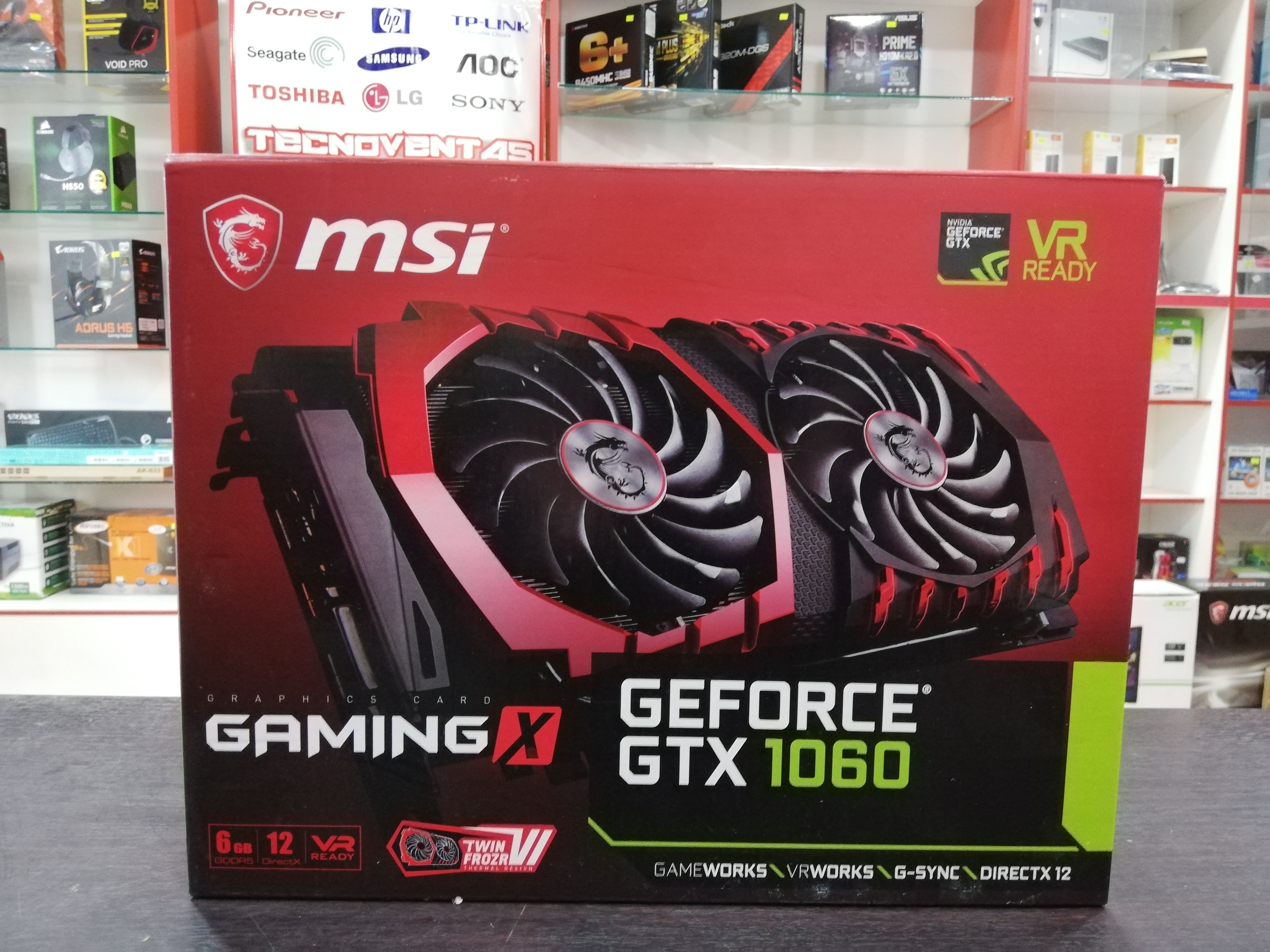 Tarjeta gráfica 6GB GTX 1060 MSI GAMING X