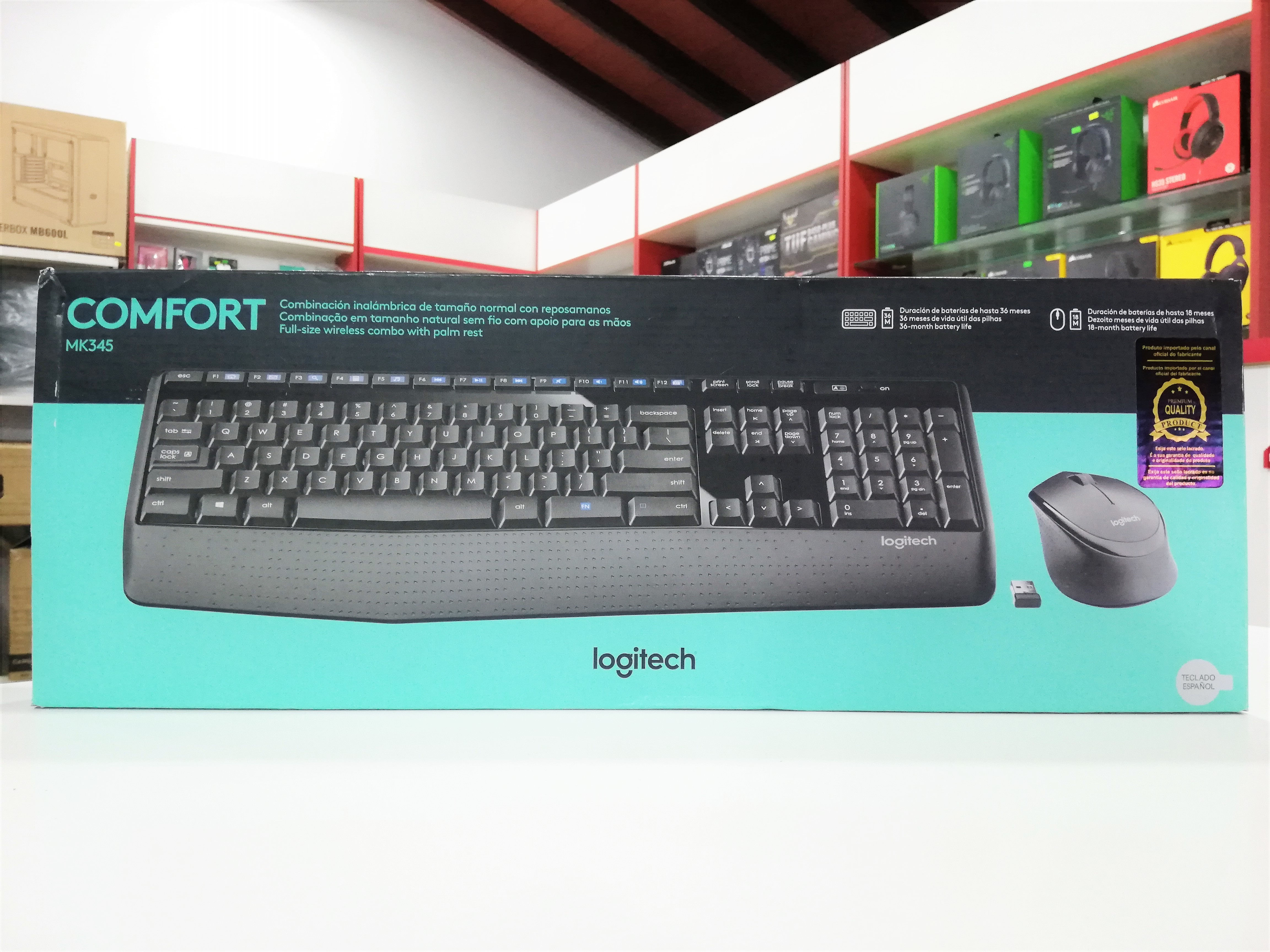 Combo inalámbrico teclado + mouse Logitech MK345