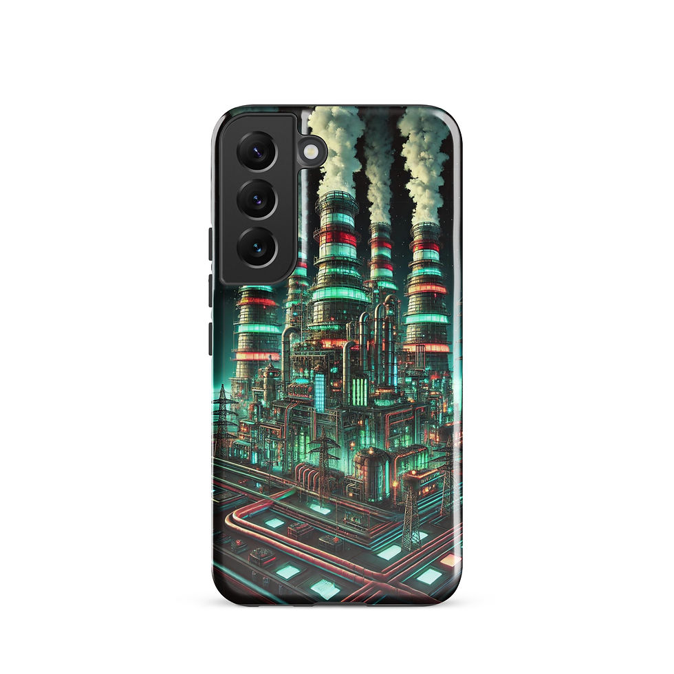 Thumbnail: Nighttime industrial scene phone case