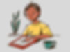 Student writing a five-paragraph academic essay