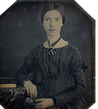 Portrait of Emily Dickinson.
