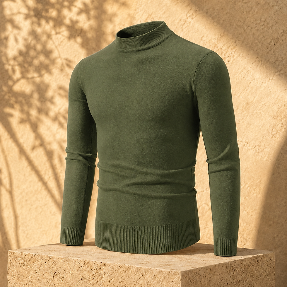 Thumbnail: Essential Mock Neck Knit