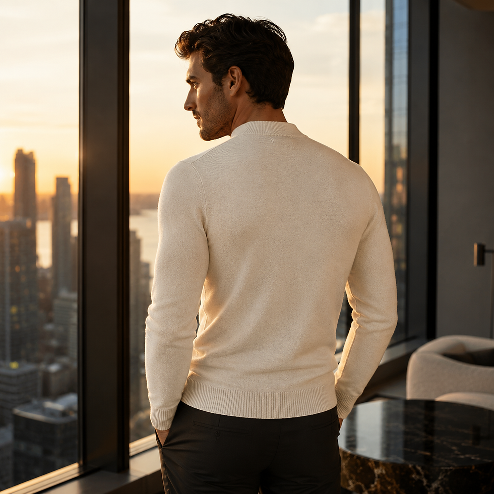 Thumbnail: Essential Mock Neck Knit