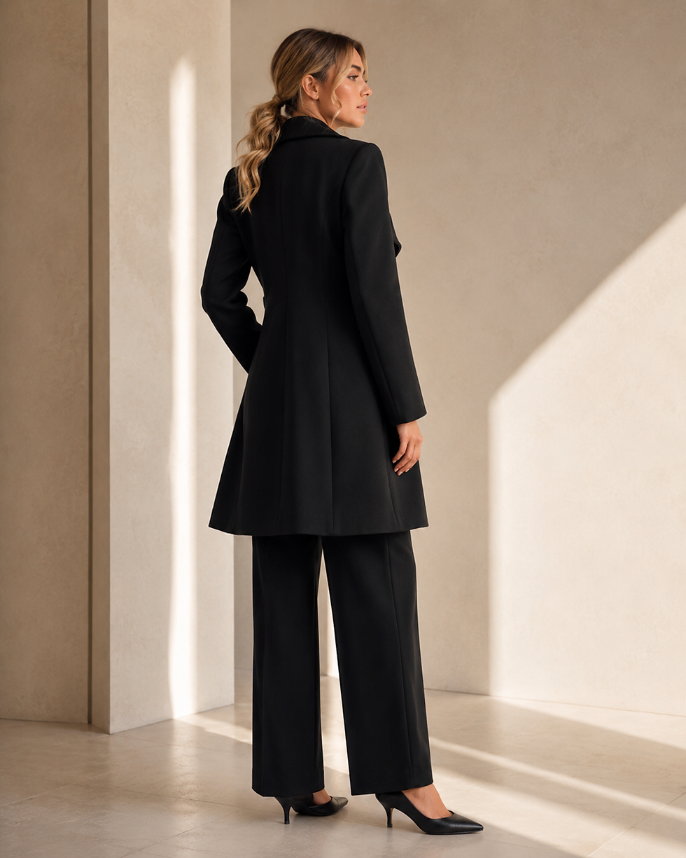 Thumbnail: Sculpted Wool-Blend Coat