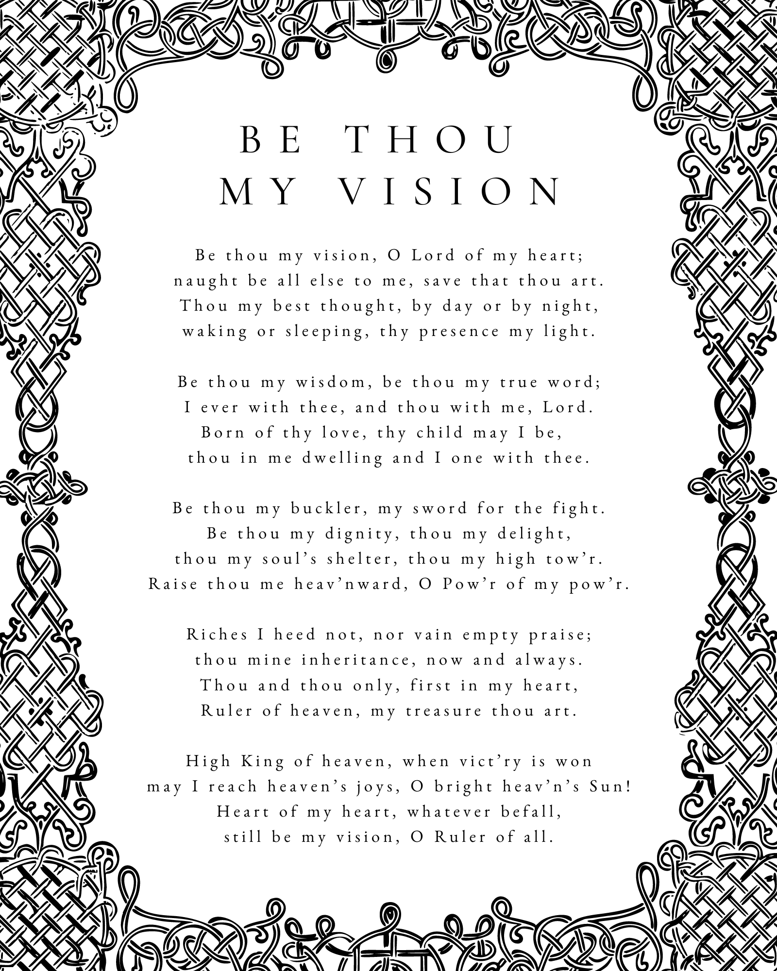Be Thou My Vision Print
