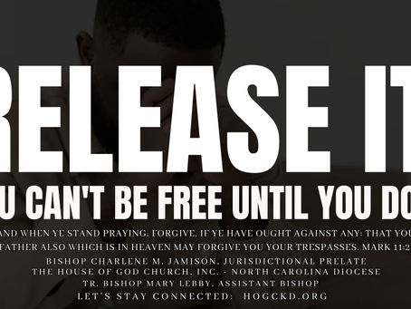 RELEASE IT! THEN YOU CAN BE FREE TO LIVE