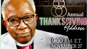 OUR CHIEF SPEAKS: THANKSGIVING MESSAGE