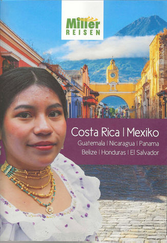 Frau in Tracht, Text: Costa Rica | Mexiko, weitere mittelamerikanische Länder.