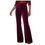 Thumbnail: Summer Wide Leg Pants Pleated Ice Silk Trousers Elastic High Waist Side Zipper B