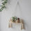 Thumbnail: 1PC Handmade woven wall hanging shelf cotton rope woven wall plate decorative je