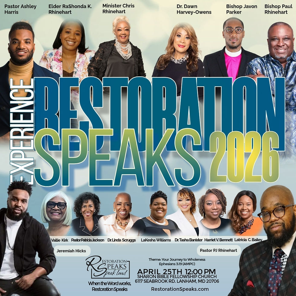 The Restoration Speaks® Experience - A Journey to Wholeness and Restoration