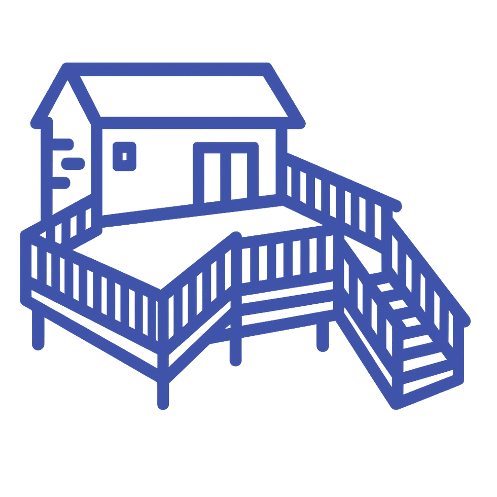 Icon for fence and deck cleaning