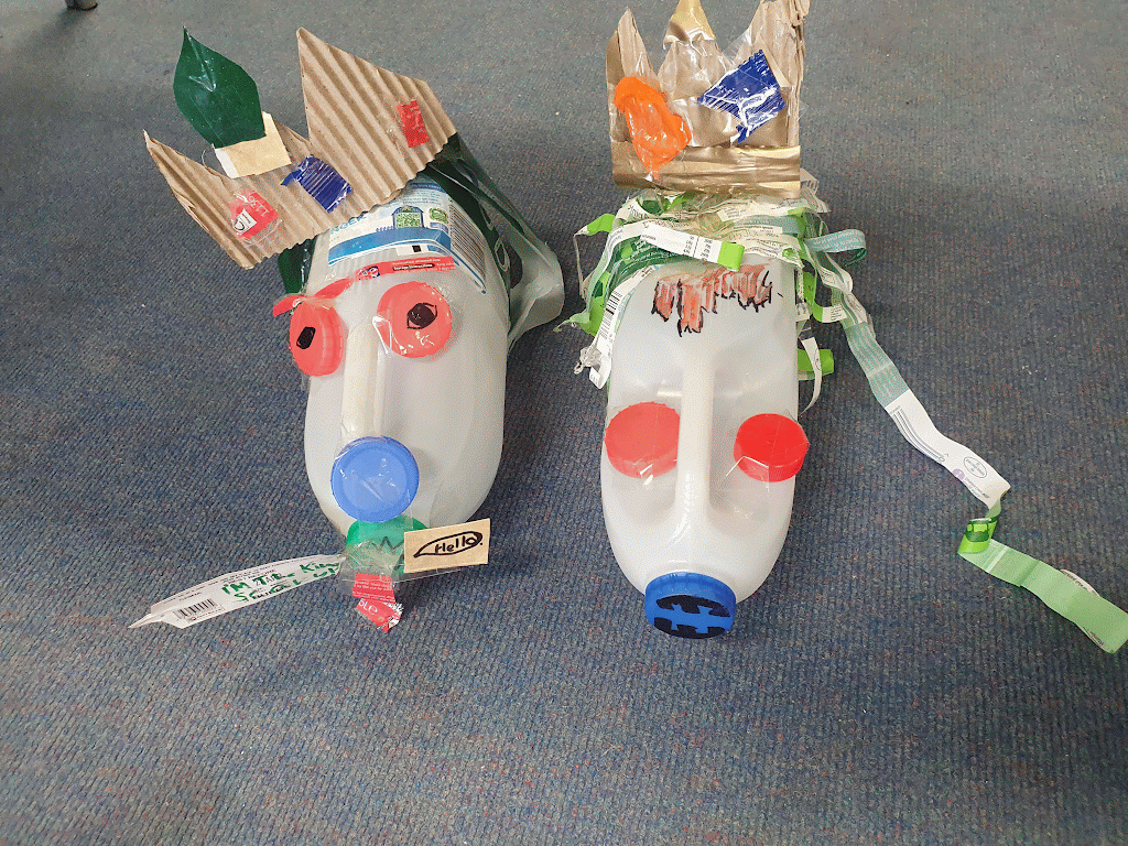 Recycled African masks