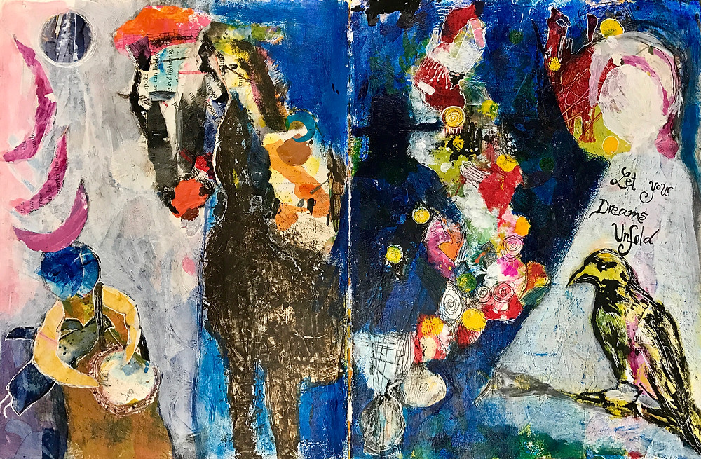 Unlock your potential for creative expression with art journaling.