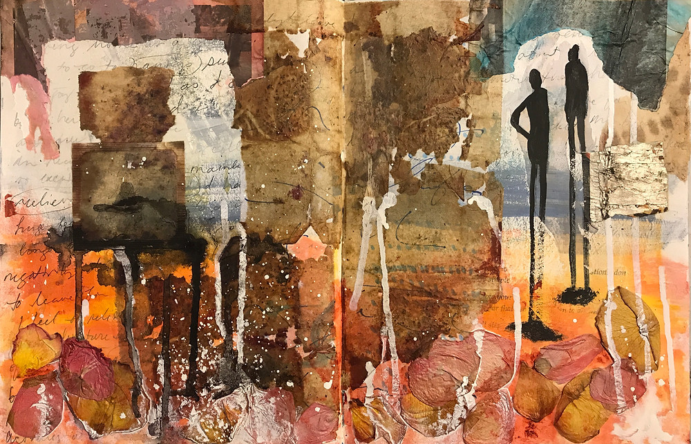 Begin your journey here, express your story visually with art journaling.