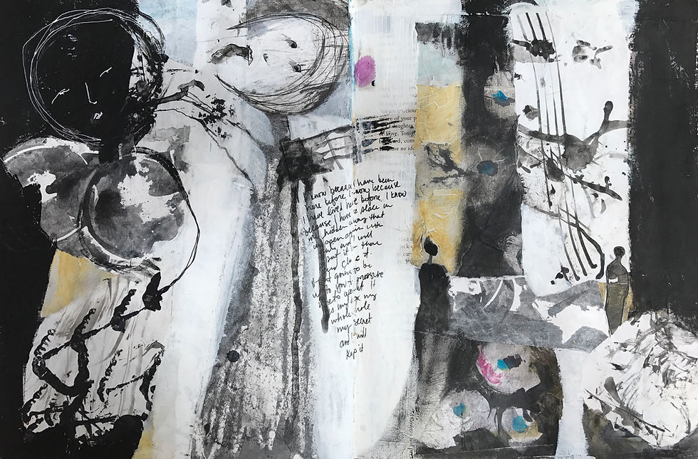 Now I'm Done. Art Journal Spread