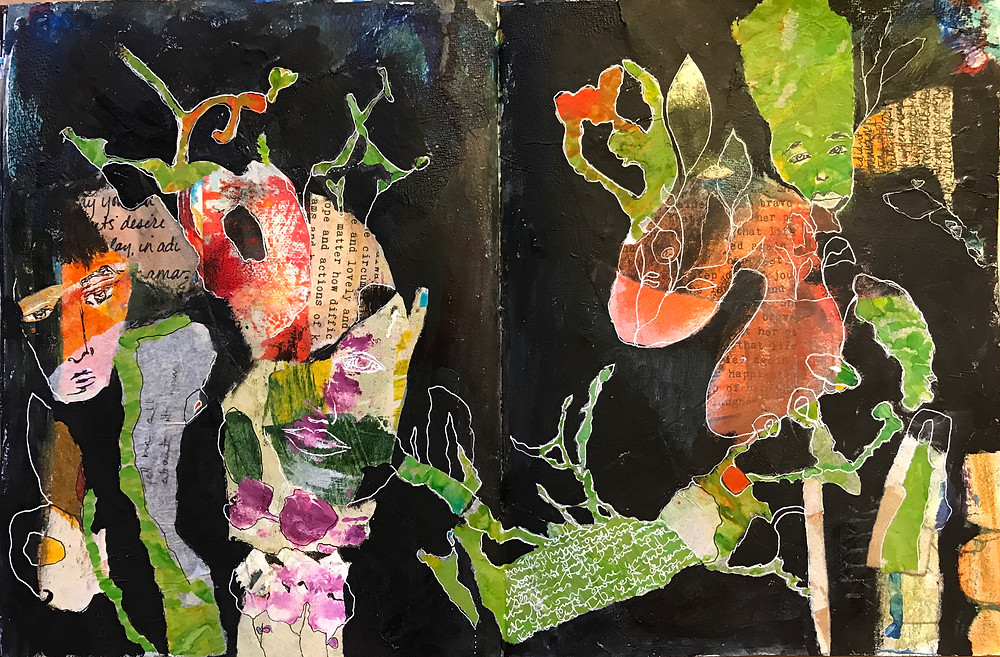 My complete art journal page