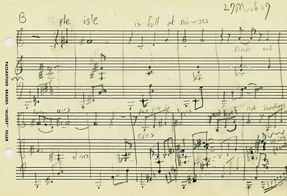 sketch for The Isle is Full of Noises March, 2007